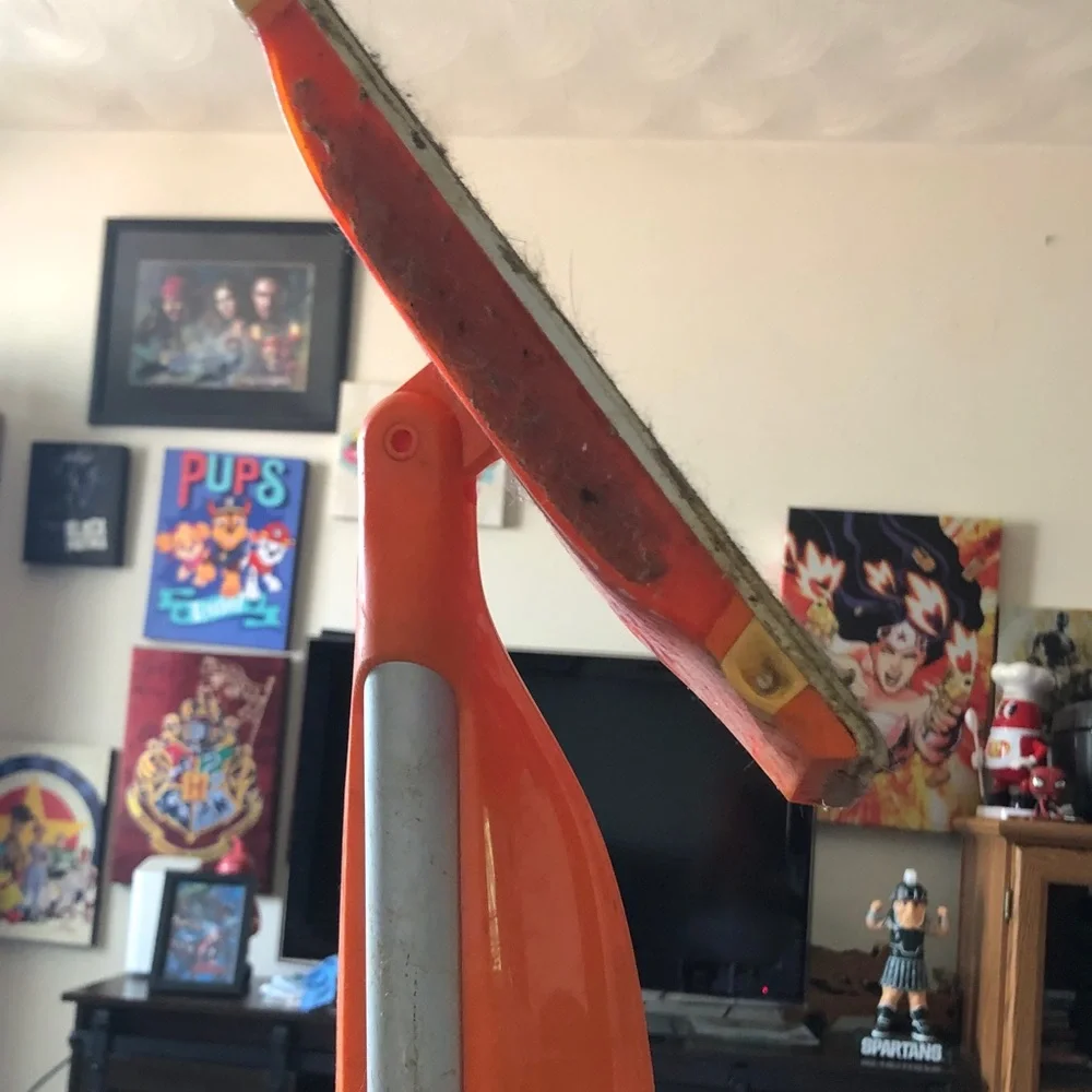 Orange Handheld Floor Squeegee